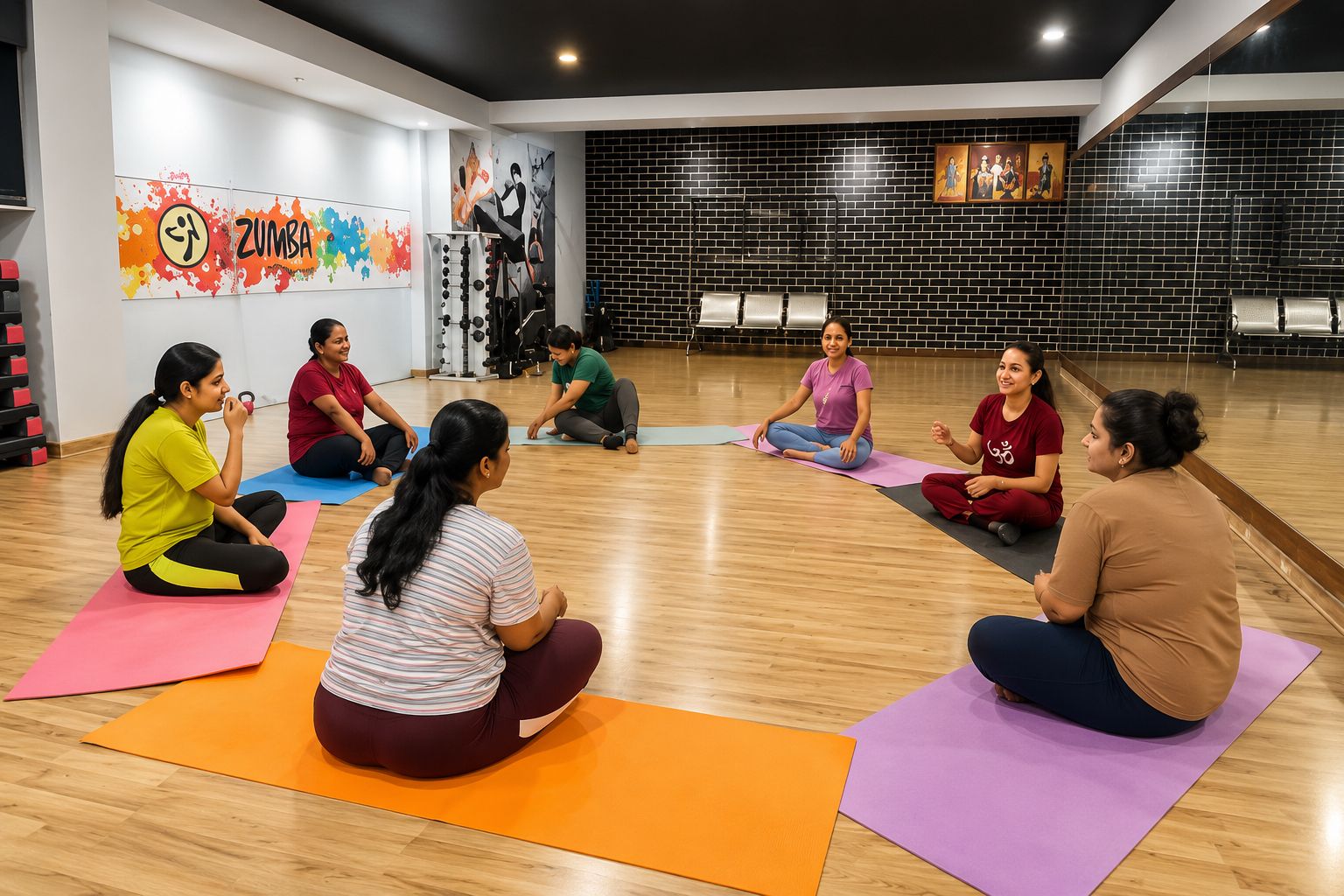Women fitness class at Sunshine